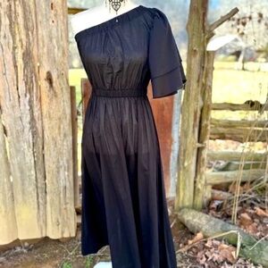 Cynthia Rowley Black One-Shoulder Dress size Small NWOT